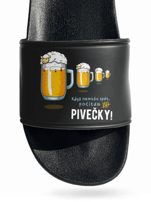 Pivečka pantofle Black
