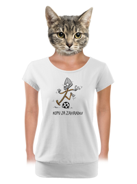 dámské tričko s lemem