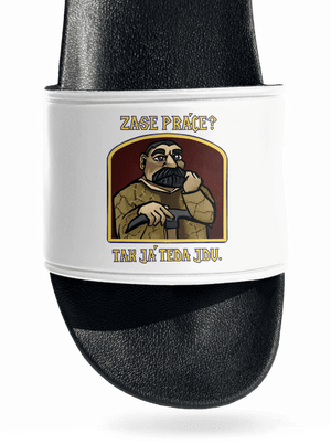 Zase práce? pantofle White