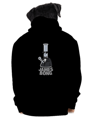 James Bong pánská mikina na zip Black