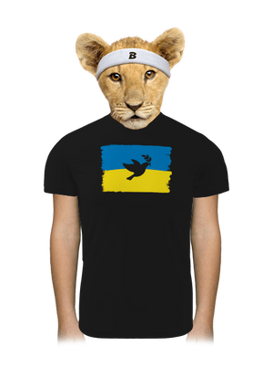 Ukrajina - Holubice dětské sportovní tričko Black