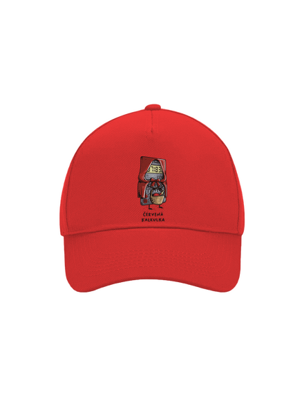 Červená kalkulka kšiltovka baseballka Classic Red