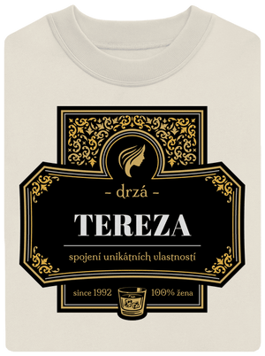 Alkoholová etiketa unisex mikina bez kapuce Off White