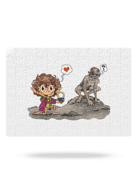 Zamilovaný Frodo puzzle White