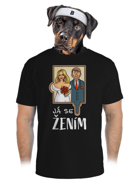 Já se žením/vdávám pánské sportovní tričko Black