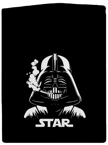 Darth Star pánská mikina na zip Black