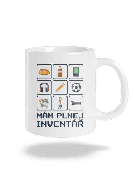 Plnej inventář klasický hrnek White