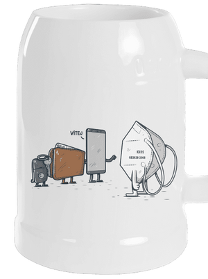 Nový člen půllitr White