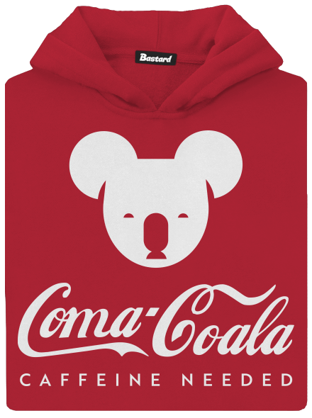 Coma Coala dětská mikina klokanka Fire Red