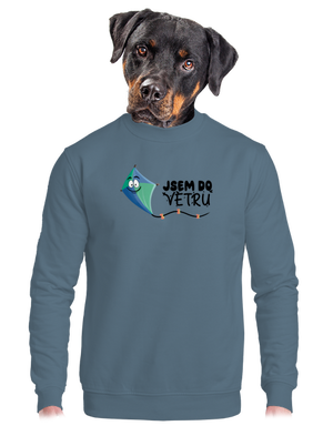 Do větru unisex mikina bez kapuce Nordic Blue