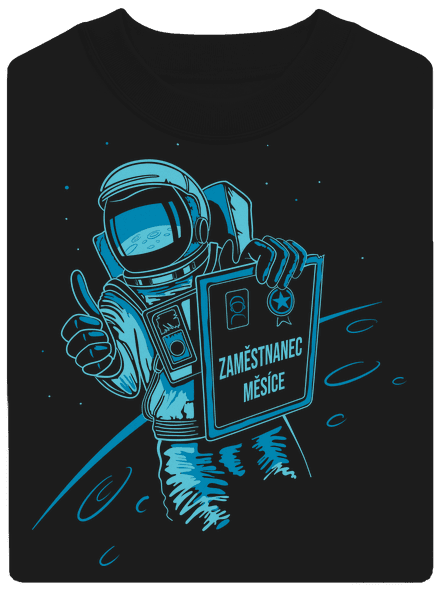 Zaměstnanec měsíce unisex mikina bez kapuce Black