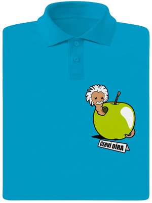 Červí díra pánská polokošile Blue Atol