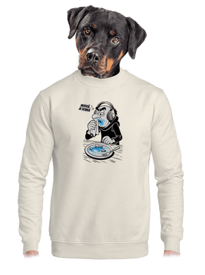 unisex mikina bez kapuce