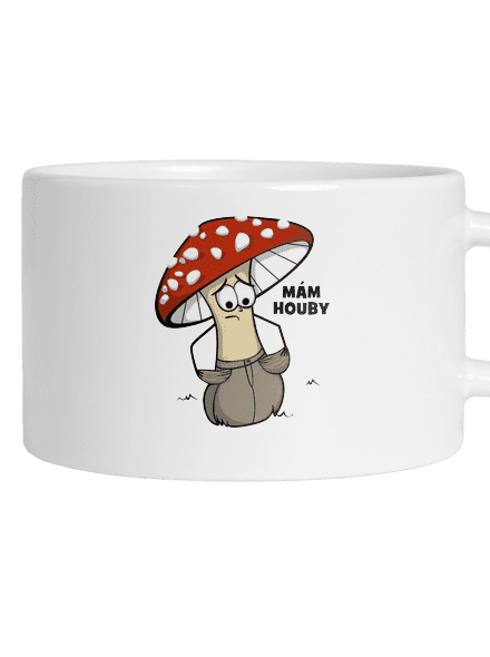 Mám houby hrnek makronka White