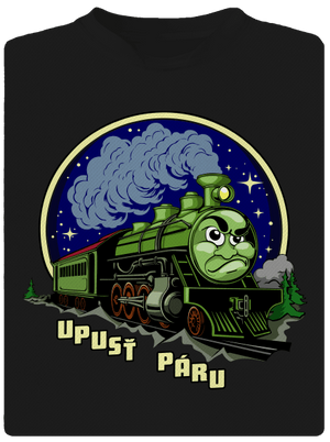 Upusť páru pánské sportovní tričko Black