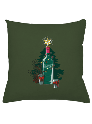 Vánoční borovička polštář Olive Green
