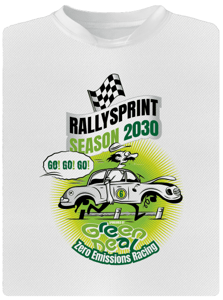 Rallysprint 2030 pánské sportovní tričko White