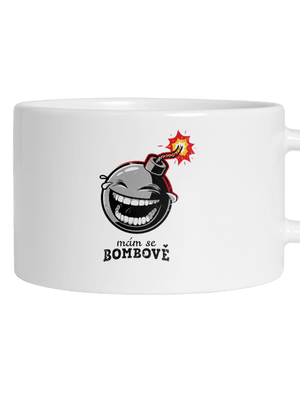 Mám se bombově hrnek makronka White