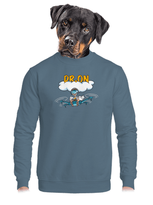 unisex mikina bez kapuce