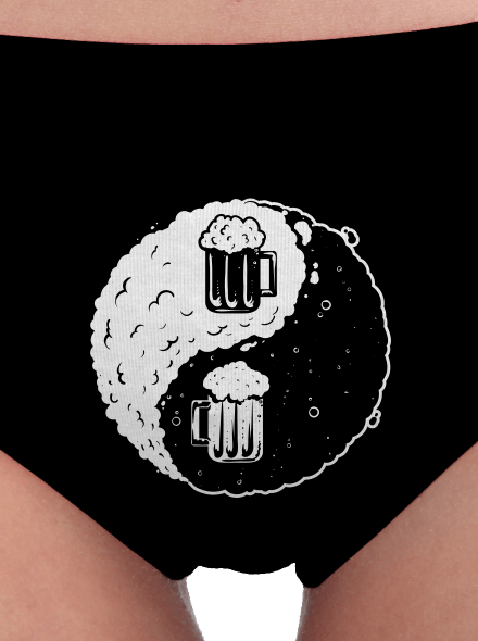 Jin Jang pivo dámské kalhotky Black