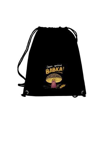 Babka a hříbeček vak Black