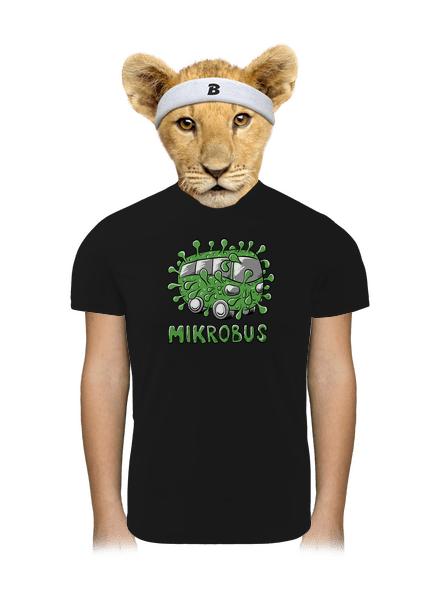 Mikrobus dětské sportovní tričko Black