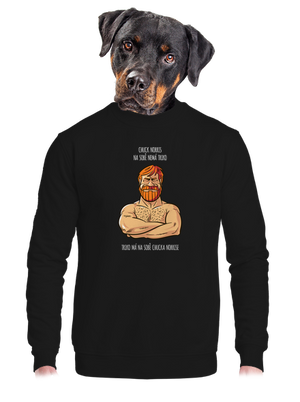 unisex mikina bez kapuce