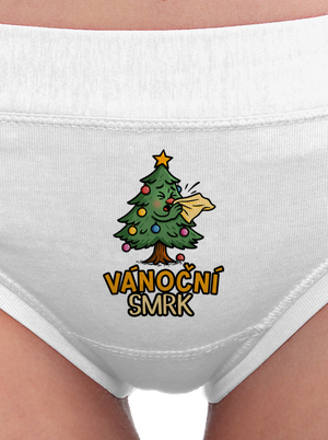 Vánoční smrk dámské kalhotky White