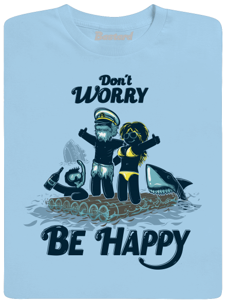 Don't worry dětské tričko Sky Blue