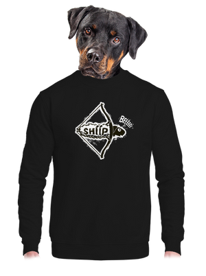 unisex mikina bez kapuce