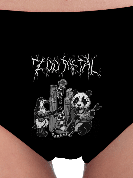 ZOO metal dámské kalhotky Black