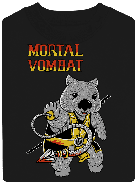 Mortal Vombat unisex mikina bez kapuce Black