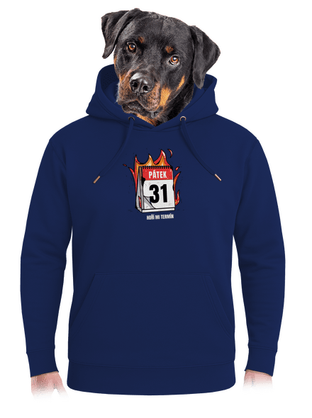 Hoří mi termín unisex mikina premium Navy