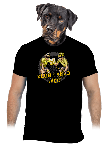 Klub cyklo píčů pánské tričko Black