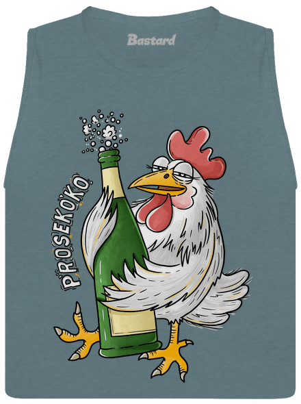 Prosekoko dámské tílko volné Heather Deep Teal