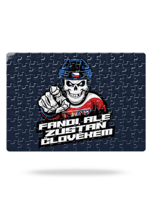 Fandi, ale zůstaň člověkem puzzle White