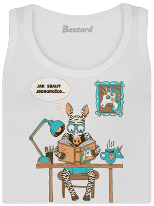 Jak sbalit jednorožce dámské tílko klasické White