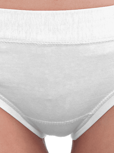 Bez potisku dámské kalhotky White