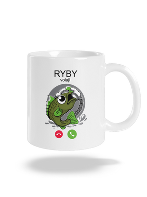 Ryby volají klasický hrnek White