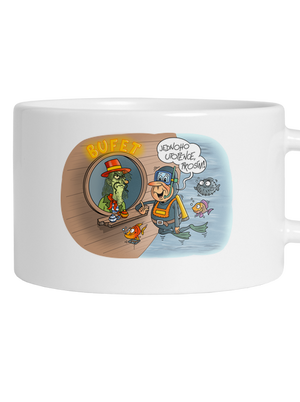 Jednoho utopence hrnek makronka White