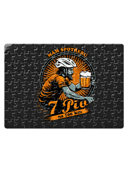 Spotřeba 7 na 100 puzzle White