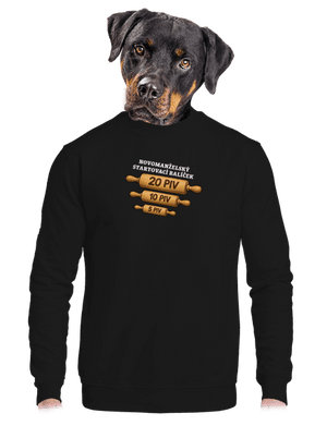unisex mikina bez kapuce