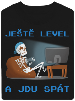 Ještě level unisex mikina bez kapuce Black