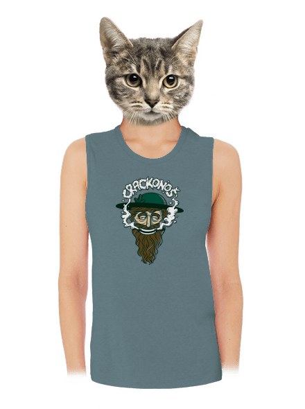 Crackonoš dámské tílko volné Heather Deep Teal