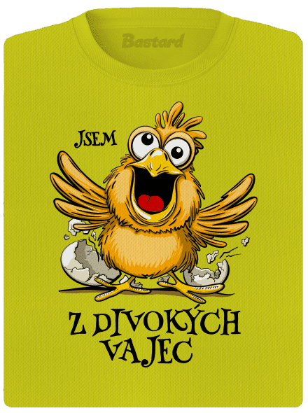 Z divokých vajec dámské sportovní tričko Neon Yellow