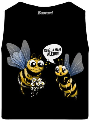 Alergická včelka pánské tílko Black