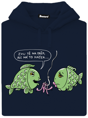 Háček pánská mikina klokanka Navy