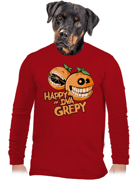 Happy grepy pánské dlouhý rukáv Red