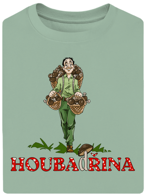 Houbadřina unisex tričko oversized Sage