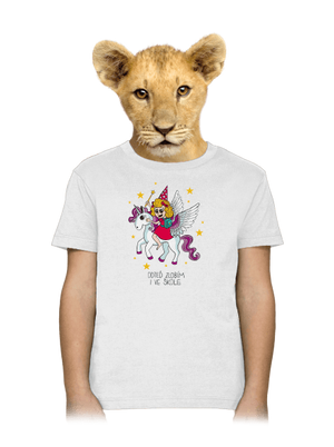 Holka ve škole dětské tričko White